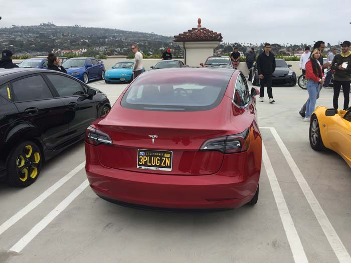 3PLUG ZN vanity license plate meaning Model 3 Plugs In