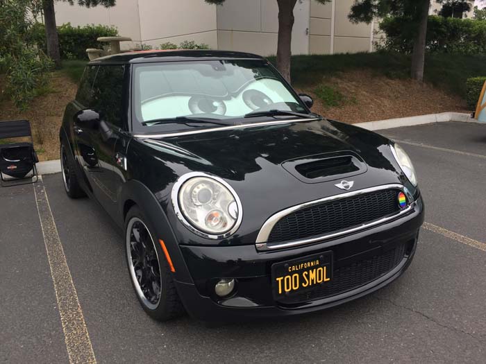 TOO SMOL vanity license plate