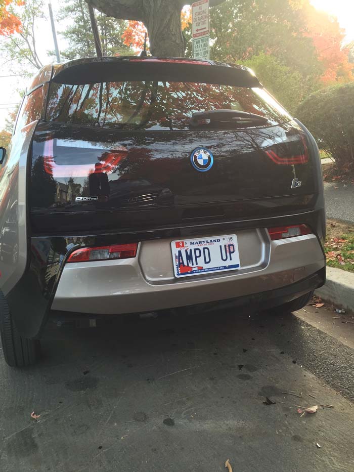 AMPD UP vanity license plate
