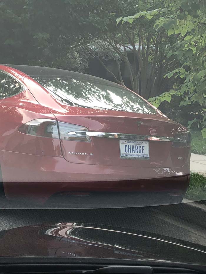 CHARGE vanity license plate