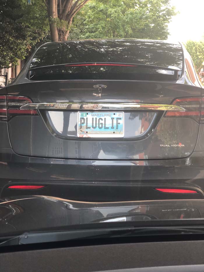 PLUGLIF vanity license plate meaning Plug Life