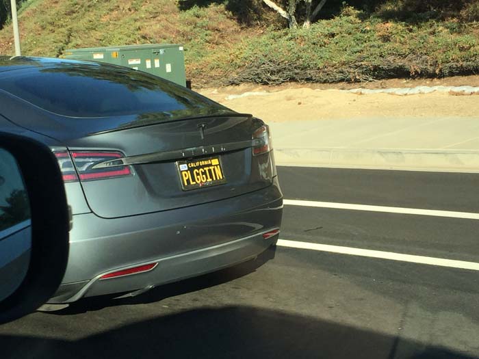 PLGGITN vanity license plate meaning Plug It In