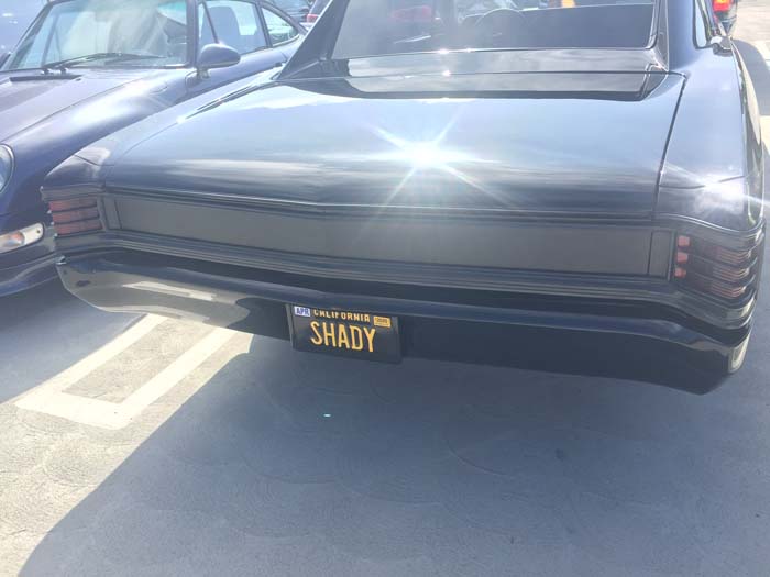 SHADY vanity license plate meaning Shady