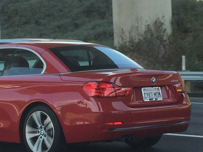 CYKOMOM vanity license plate