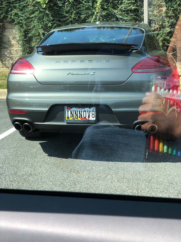INNNOV8 vanity license plate