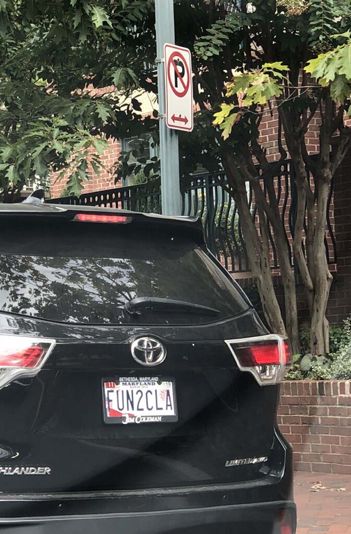 FUN2CLA vanity license plate meaning Fun to Cla