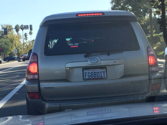 FG8BDIT vanity license plate