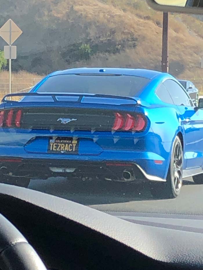 TEZRACT vanity license plate meaning Tesseract
