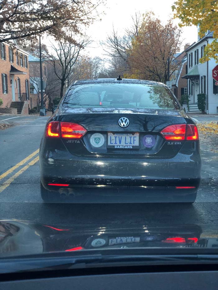 LIVLIF vanity license plate meaning Life Life