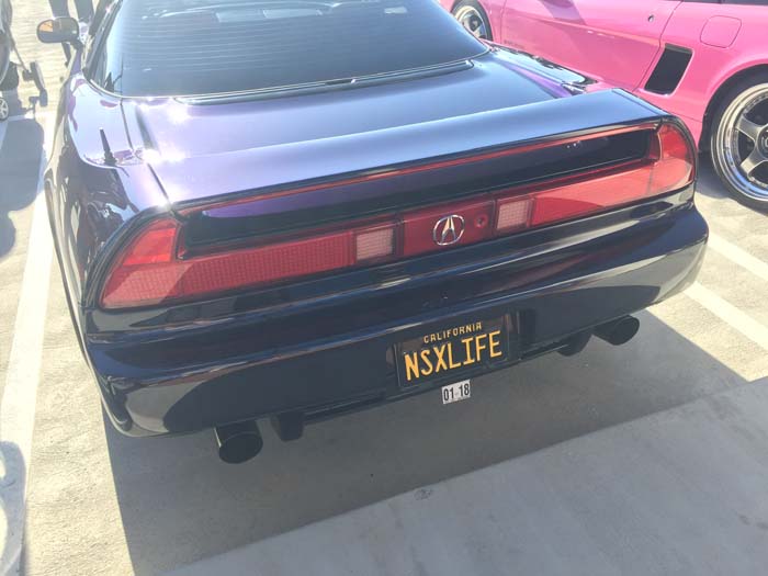 NSXLIFE vanity license plate
