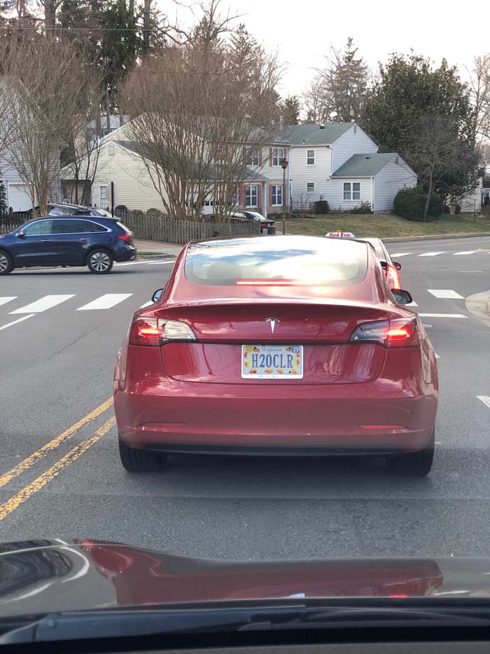 H2OCLR vanity license plate