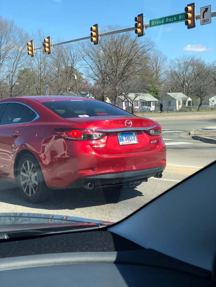 BETOUGH vanity license plate meaning Be Tough