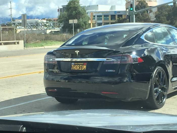 THORIUM vanity license plate meaning Thorium