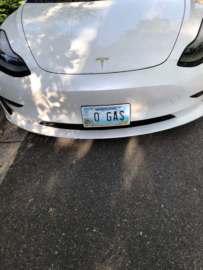0GAS vanity license plate