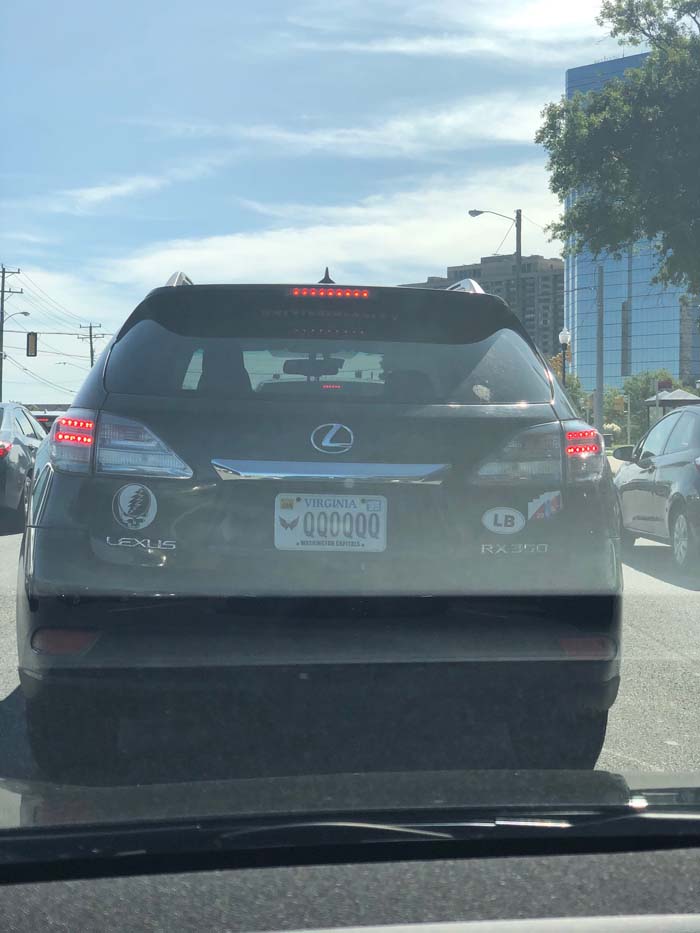 QQQQQQ vanity license plate