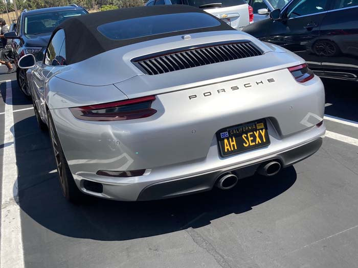 AHSEXY vanity license plate meaning Ahhh Sexy