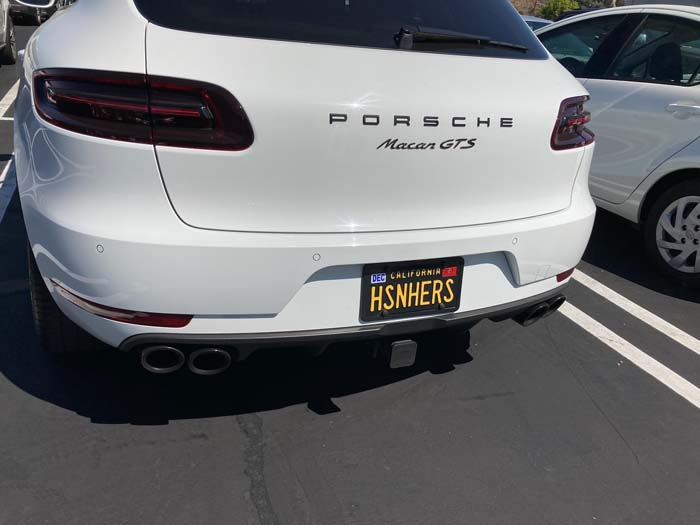 HSNHERS vanity license plate meaning His and Hers
