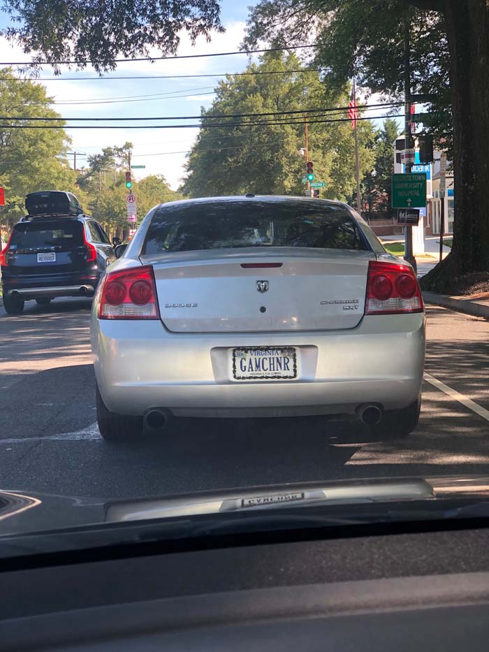 GAMCHNR vanity license plate