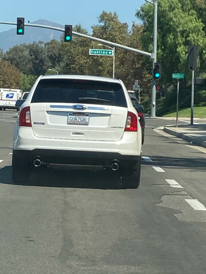 GURZGRL vanity license plate meaning Jersey Girl