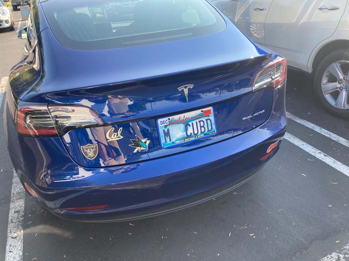 MCUBD vanity license plate