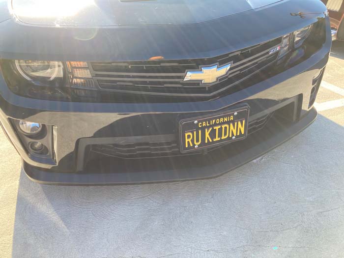 RUKIDNN vanity license plate