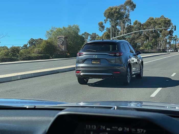GUDZILA vanity license plate meaning Godzilla