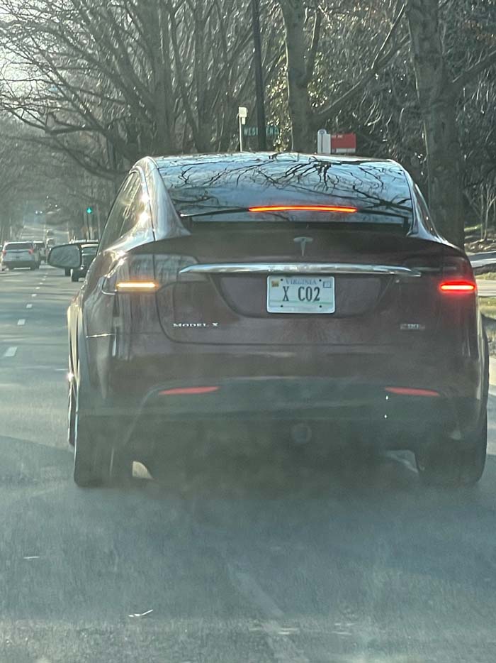 XCO2 vanity license plate