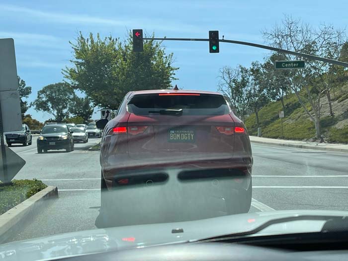 BOMDGTY vanity license plate