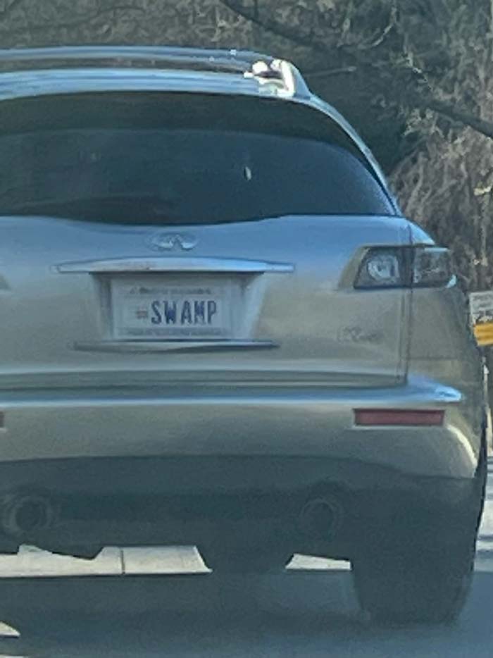 SWAMP vanity license plate meaning Swamp
