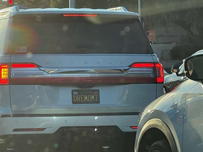 UREMOM7 vanity license plate meaning Your Mom 7