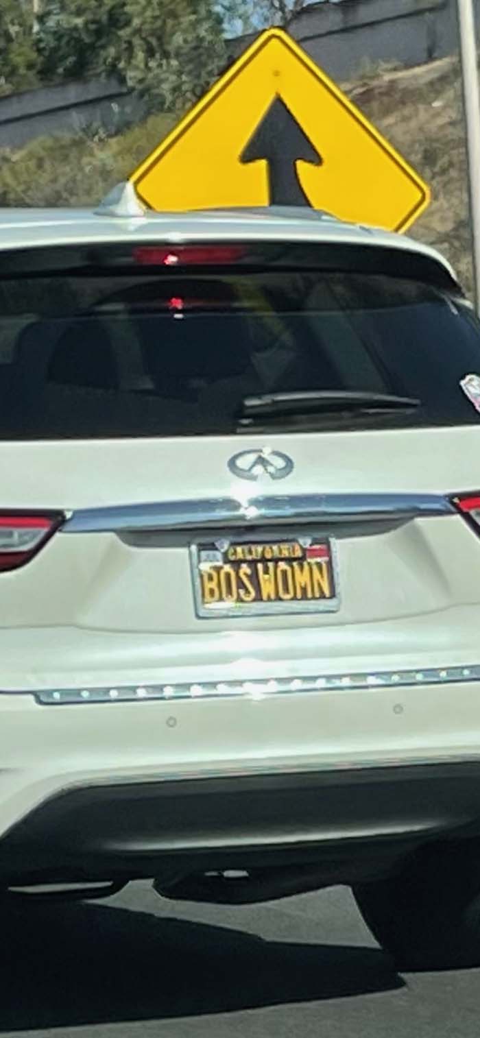 BOSWOMN vanity license plate