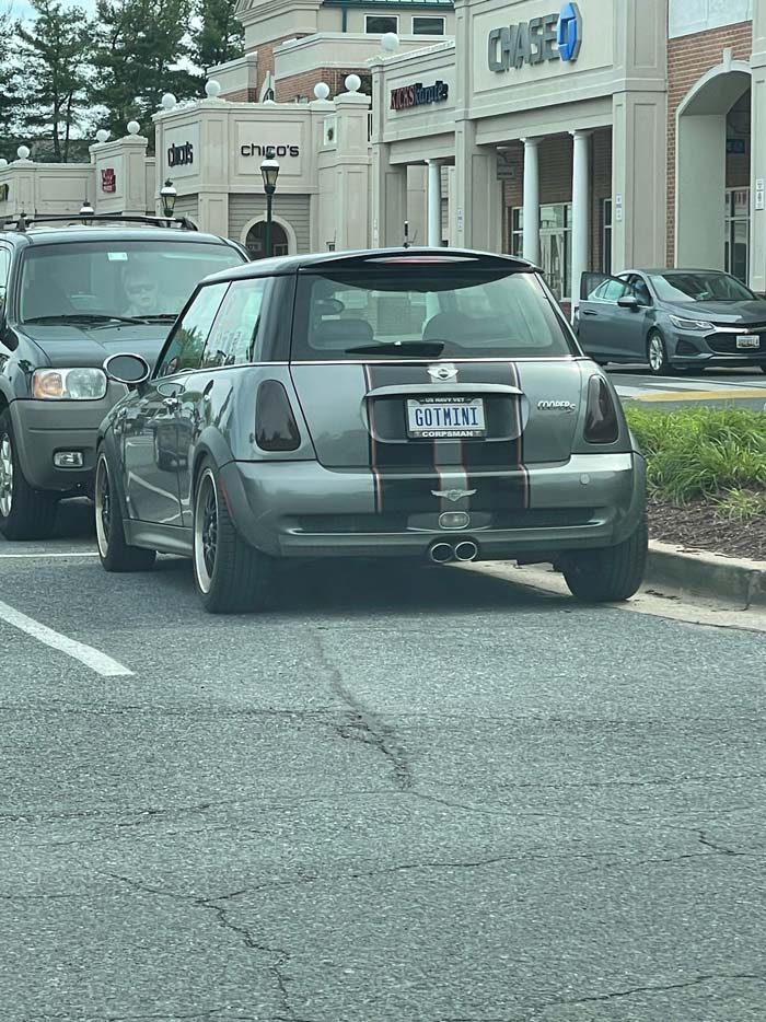 GOTMINI vanity license plate meaning Got Mini?