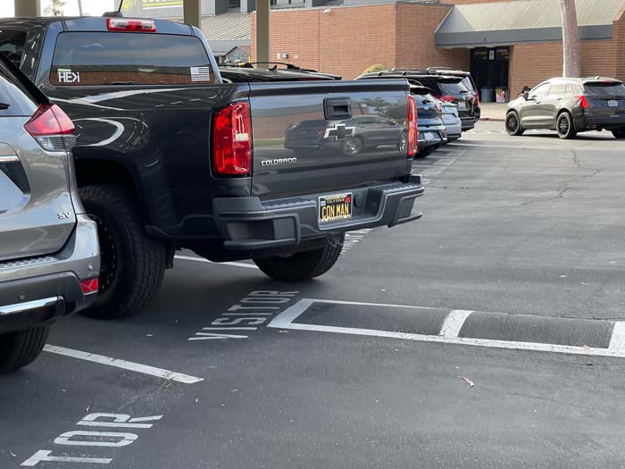 CONMAN vanity license plate meaning Con Man