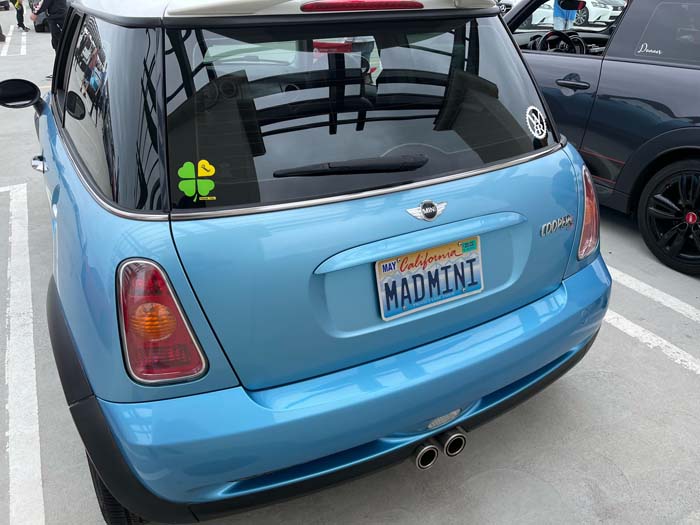 MADMINI vanity license plate meaning Mad Mini (Cooper)