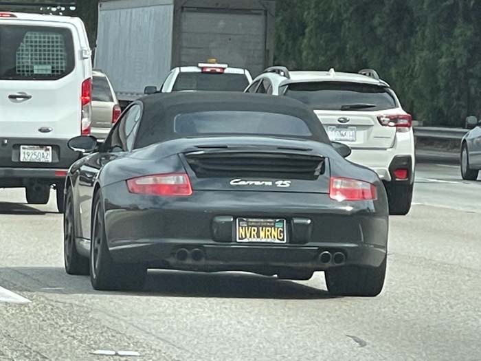 NVRWRNG vanity license plate