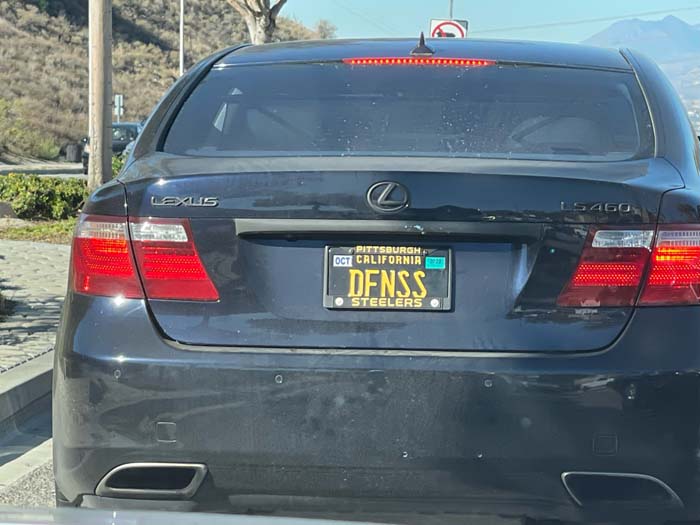 DFNSS vanity license plate meaning Defense