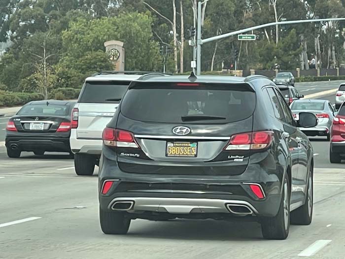 3BOSSES vanity license plate