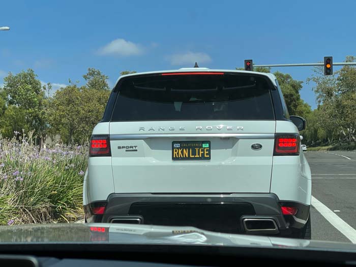 RKNLIFE vanity license plate meaning Arc In Life
