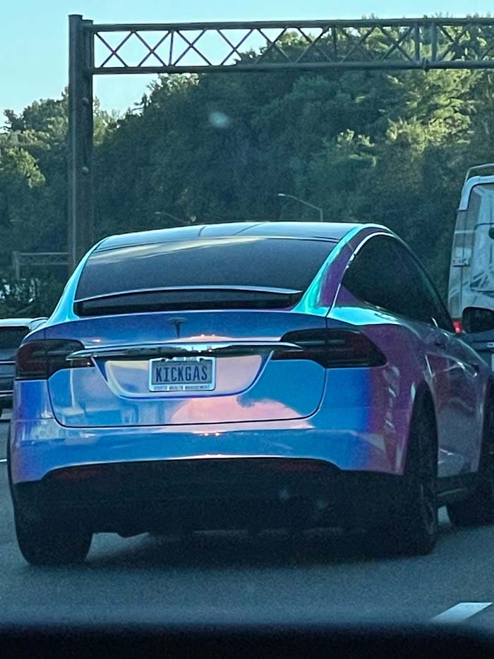KICKGAS vanity license plate