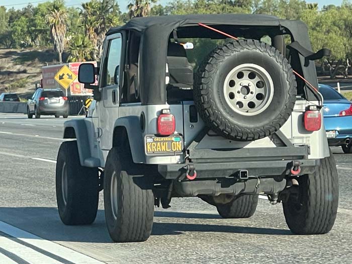 KRAWLON vanity license plate meaning Crawl On
