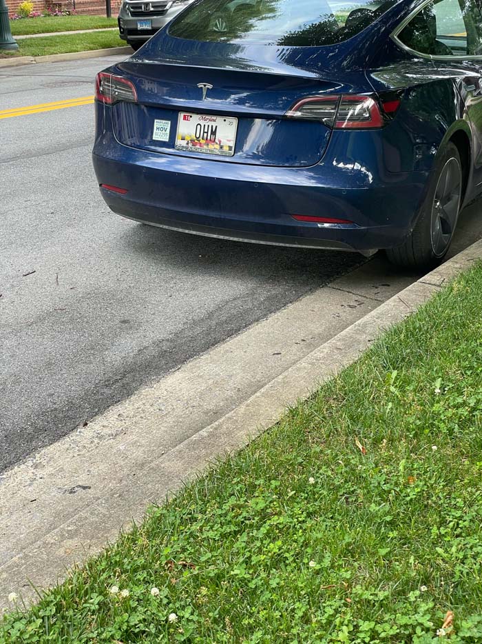OHM vanity license plate