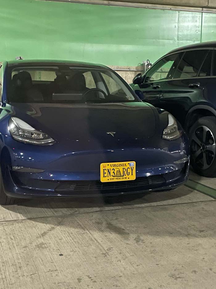 EN3RGY vanity license plate meaning Energy