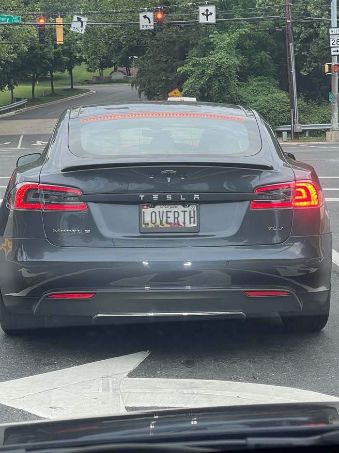 LOVERTH vanity license plate meaning Love Earth