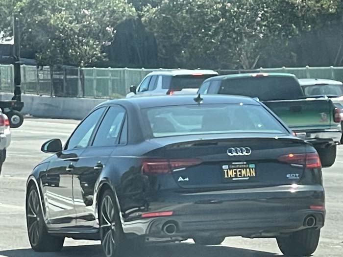 IMFEMAN vanity license plate