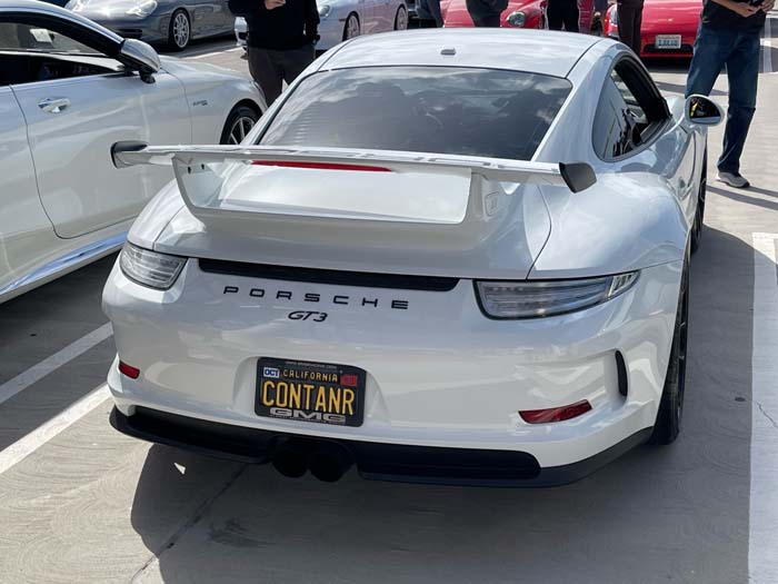 CONTANR vanity license plate meaning Container
