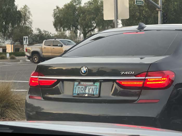 1DRKKNT vanity license plate