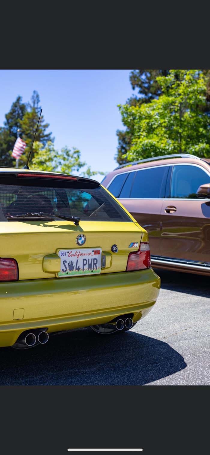 S54PWR vanity license plate meaning (BMW) S54 (engine) Powered