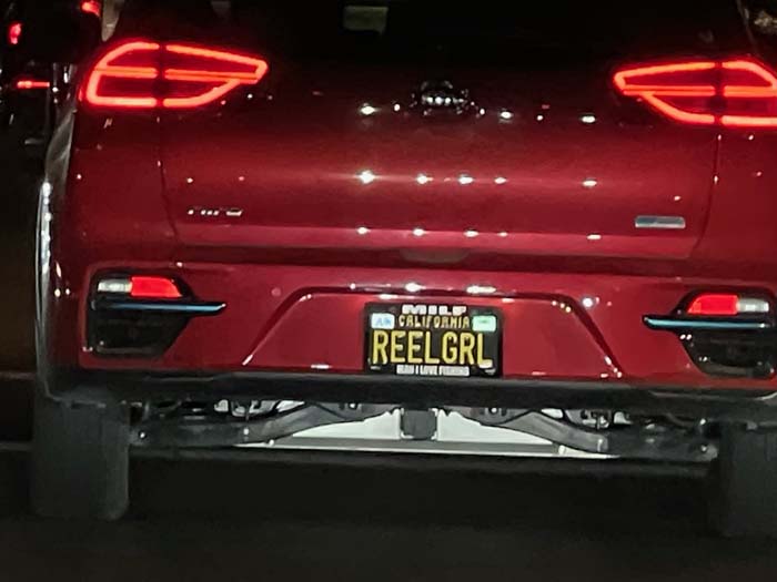 REELGRL vanity license plate meaning (Fishing) Reel Girl
