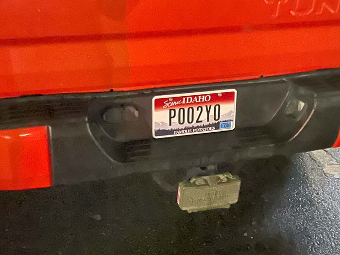 POO2YO vanity license plate meaning POO to You