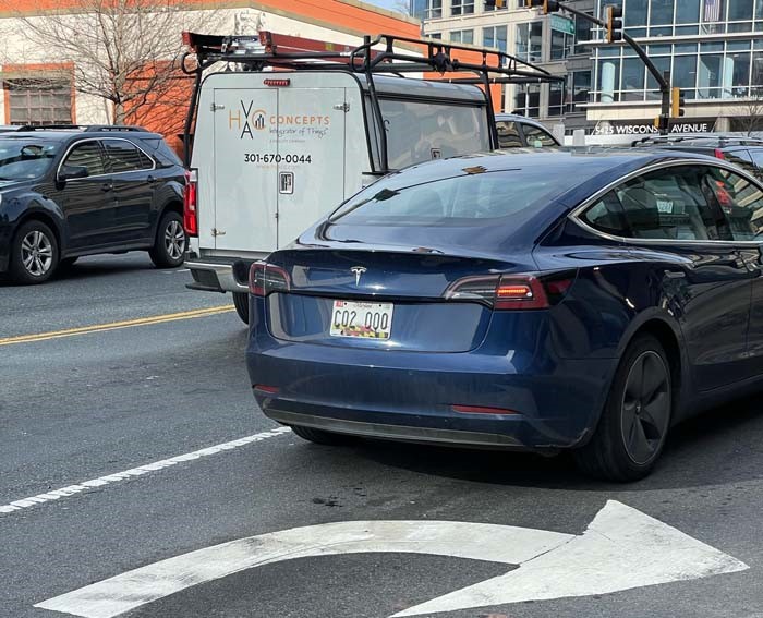 CO2000 vanity license plate meaning CO2 Zero